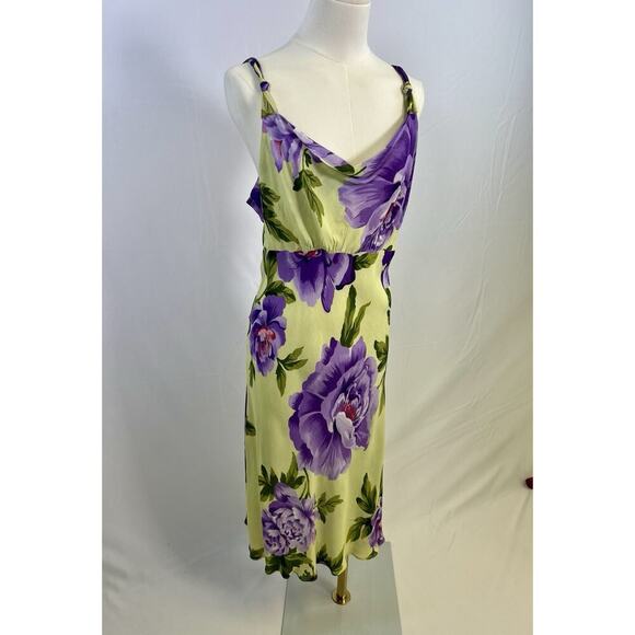 VTG Y2K American Angel Dress Women Sz L Floral Fairy Coquette Femme Indie - Picture 4 of 12